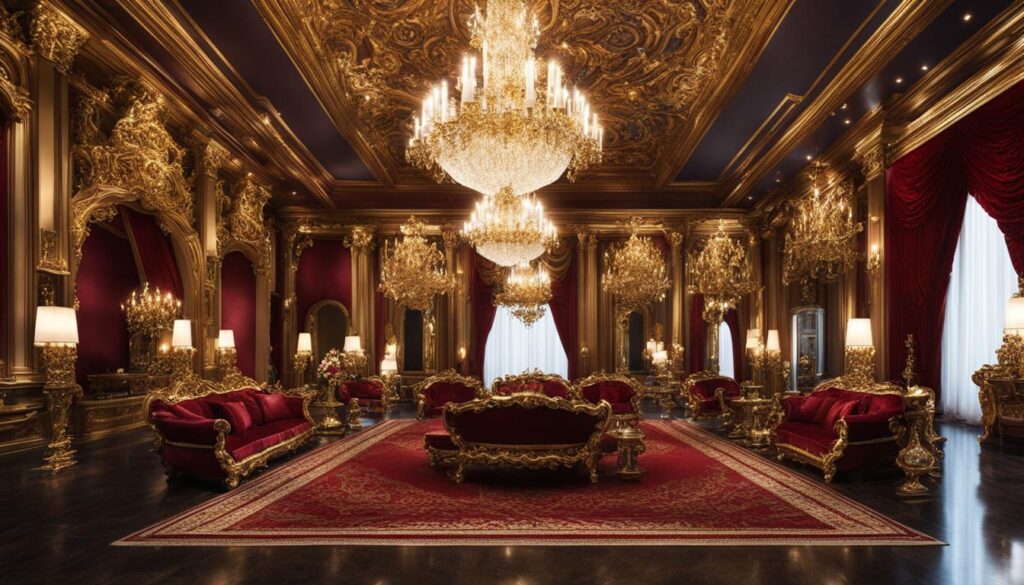 Baroque style interior design