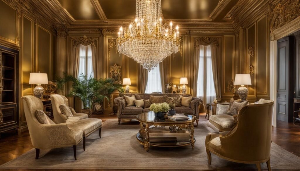 Chandelier in Parisian Decor