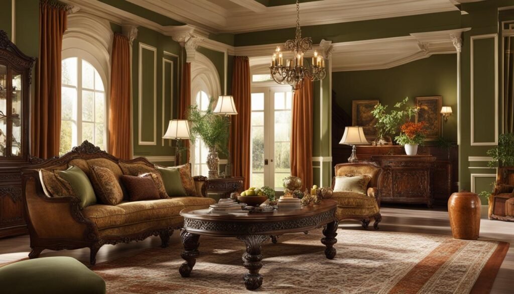 Classical Color Schemes in Traditional Interior