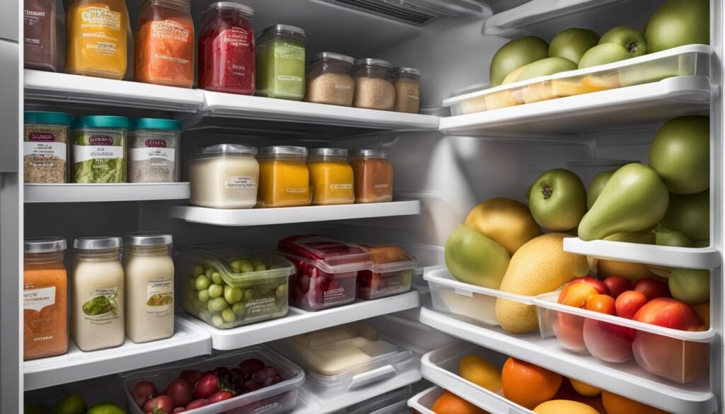 Clear fridge storage solutions for organization