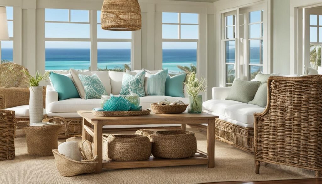 Coastal Interior with Natural Fiber Accents