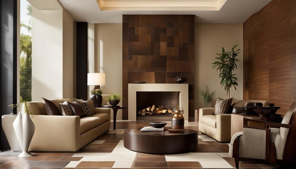 Contemporary Interior Design with Unique Tiles