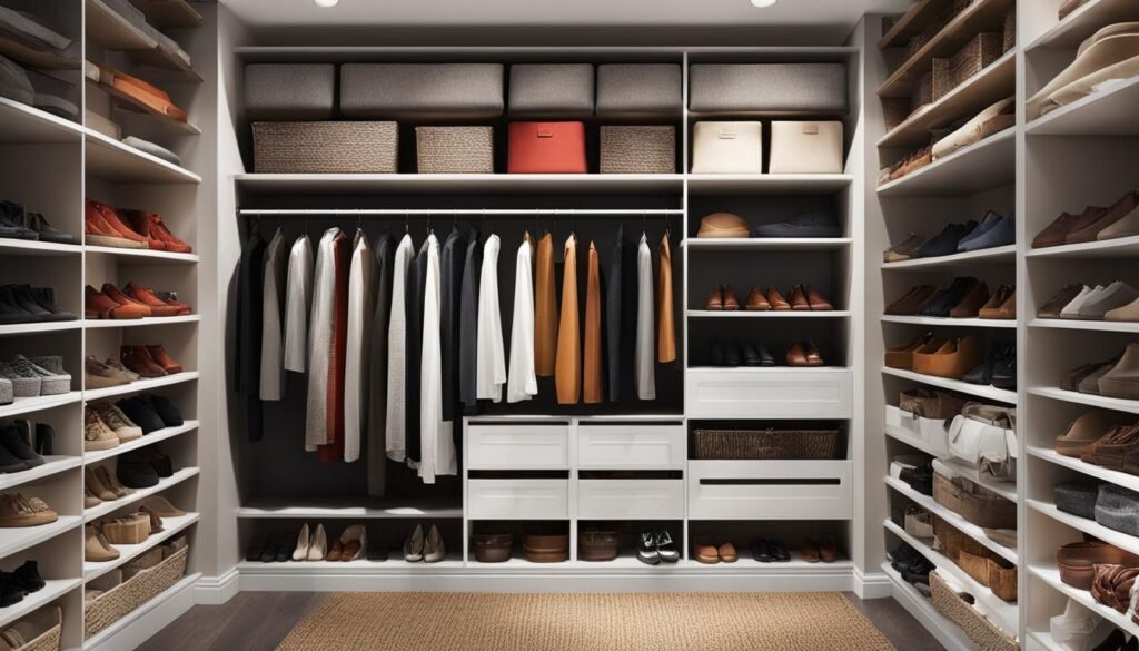 Creative storage solutions with organizing baskets