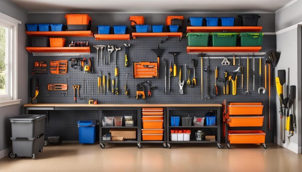 DIY garage organization