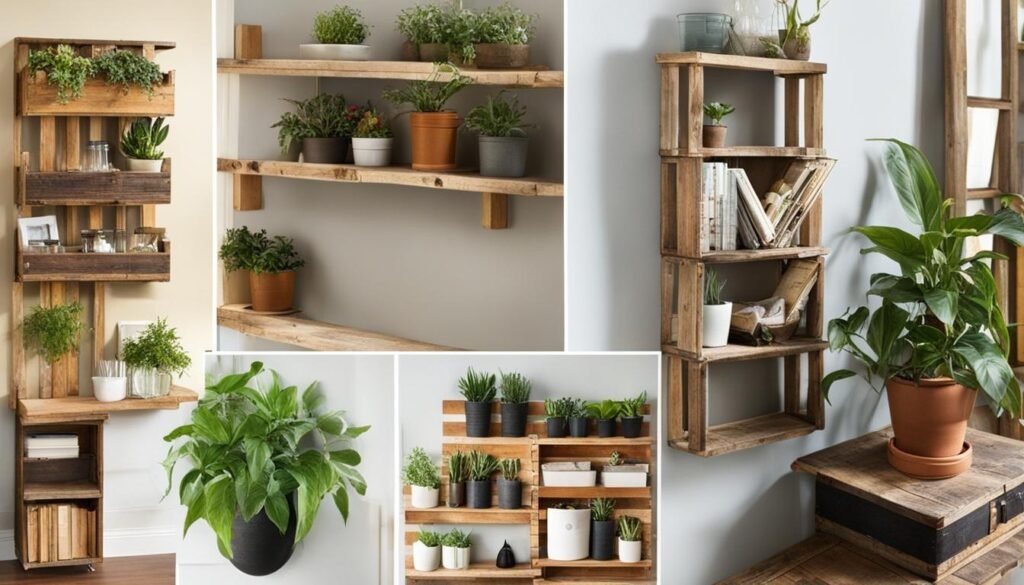 DIY storage shelves