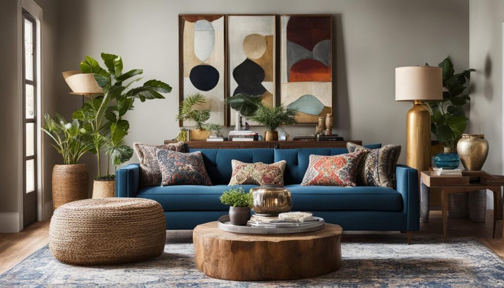 Eclectic style furniture and decor