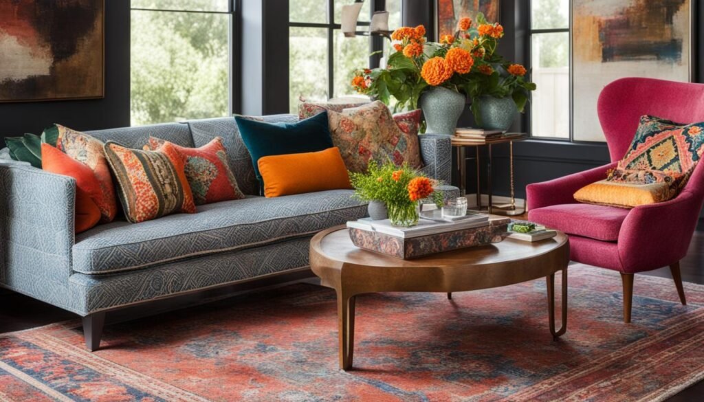 Eclectic style interior elements