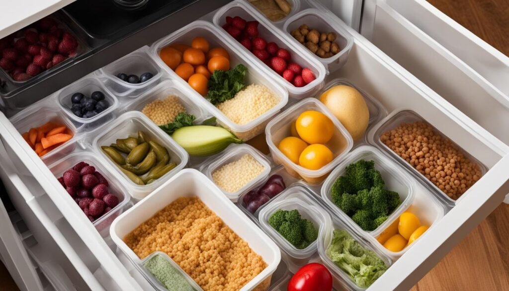 Efficient Freezer Drawer Organization