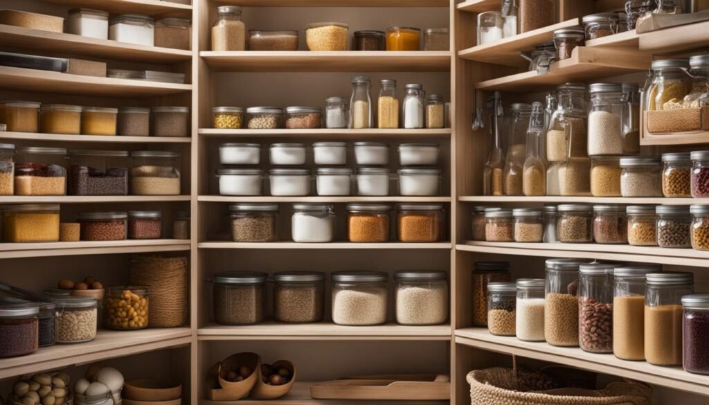 Efficient pantry organization
