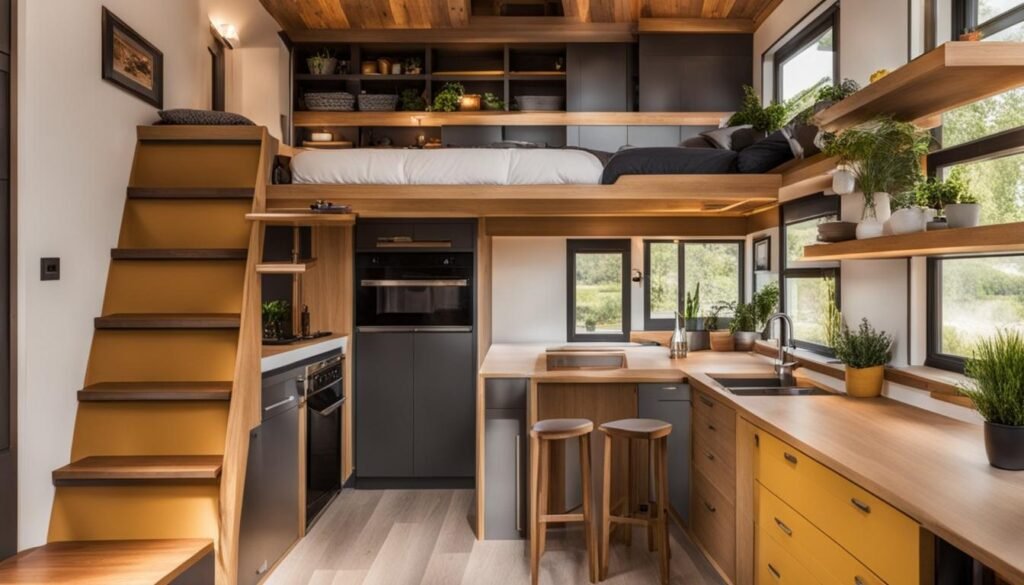 Efficient storage solutions for tiny house living