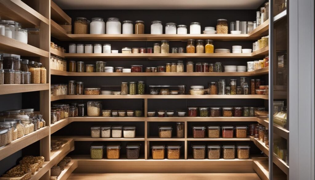 Efficiently Organized Kitchen Pantry