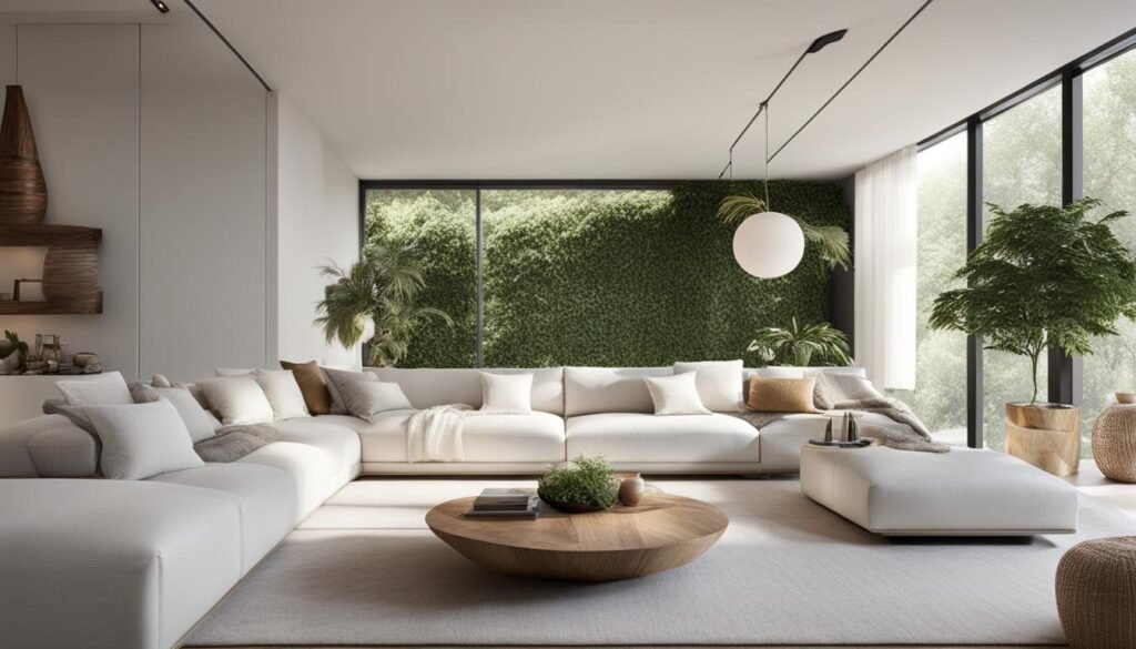 Elegant White Interior with Natural Decor