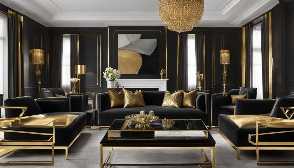 Exquisite black interior design highlighting personal style