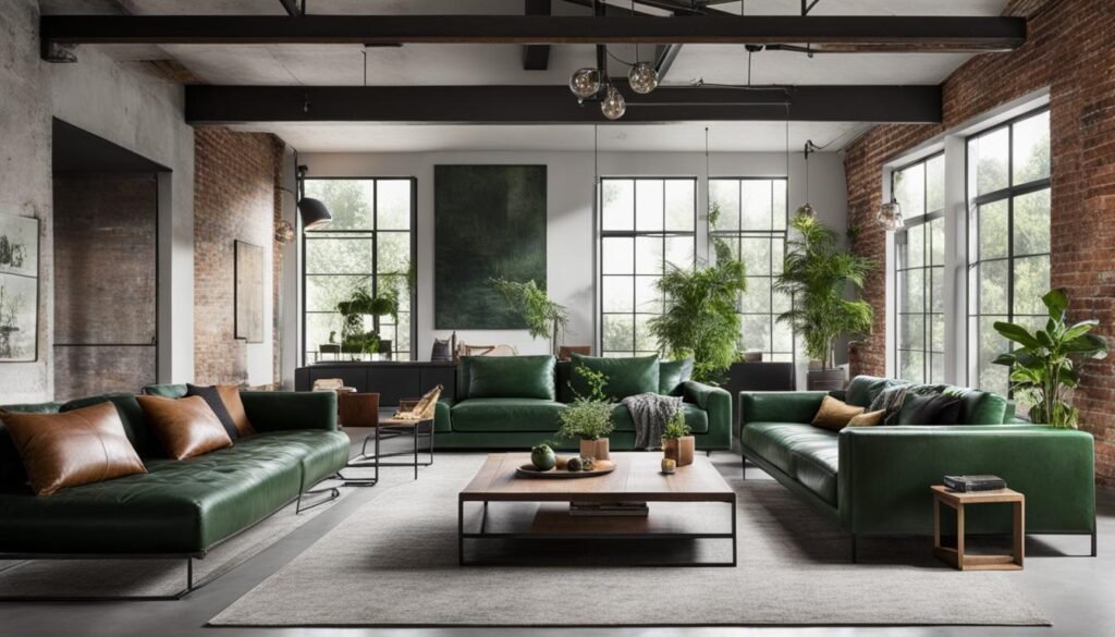 Forest Green in Modern Industrial Interior Design