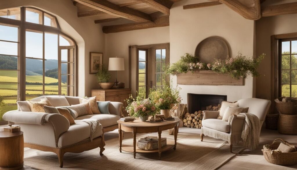 French countryside interior design palette