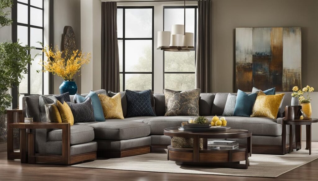 Harmonizing furniture styles with texture