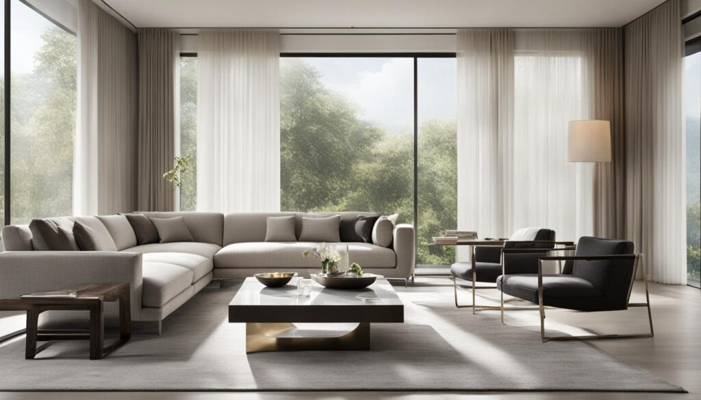 Minimalist contemporary home styling