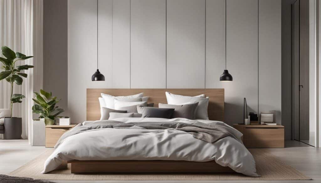 Minimalist small room organization
