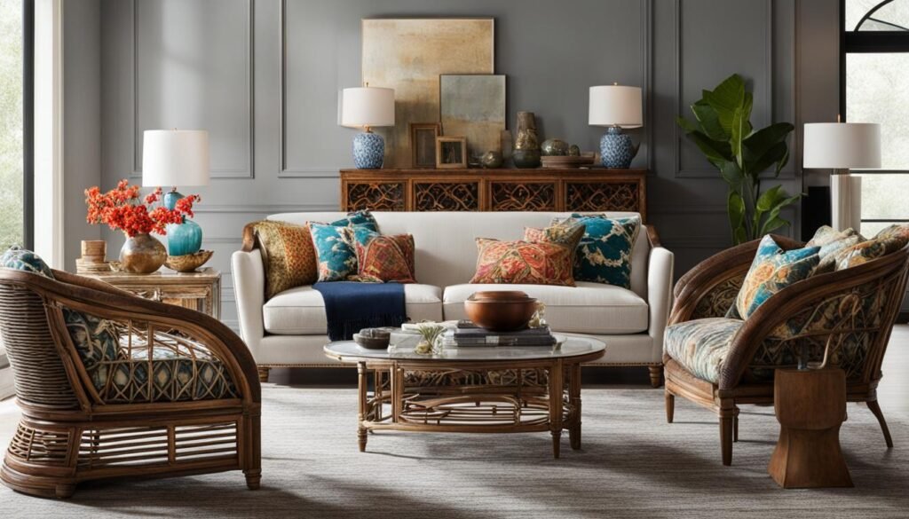 Mix and match furniture colors
