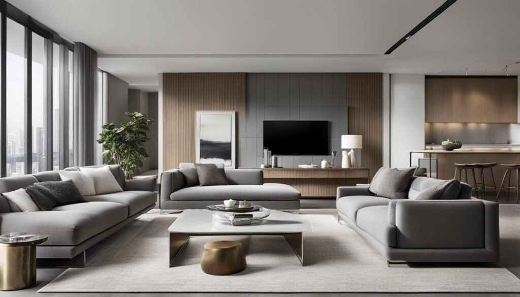 Modern interior design elements