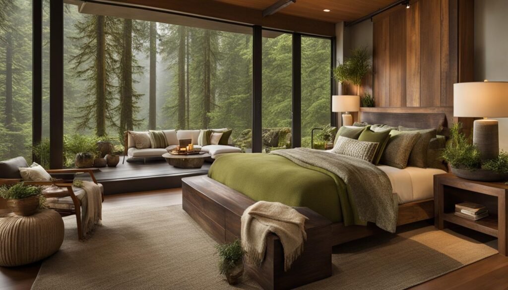 Nature-Inspired Pacific Northwest Bedroom