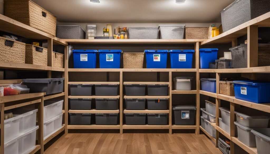 Organized Basement Storage Solutions
