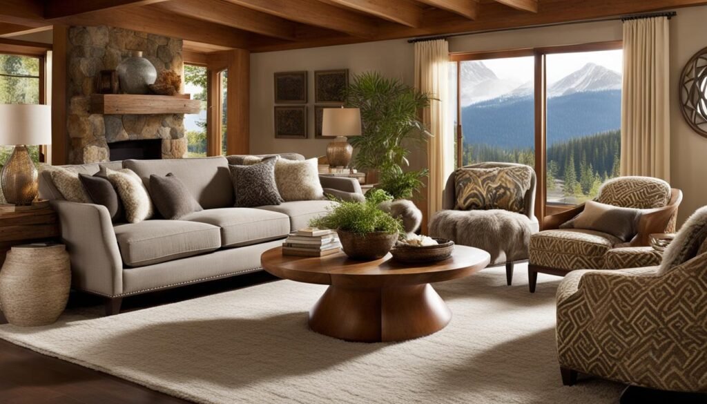 Pacific Northwest modern interior design with curvy furniture