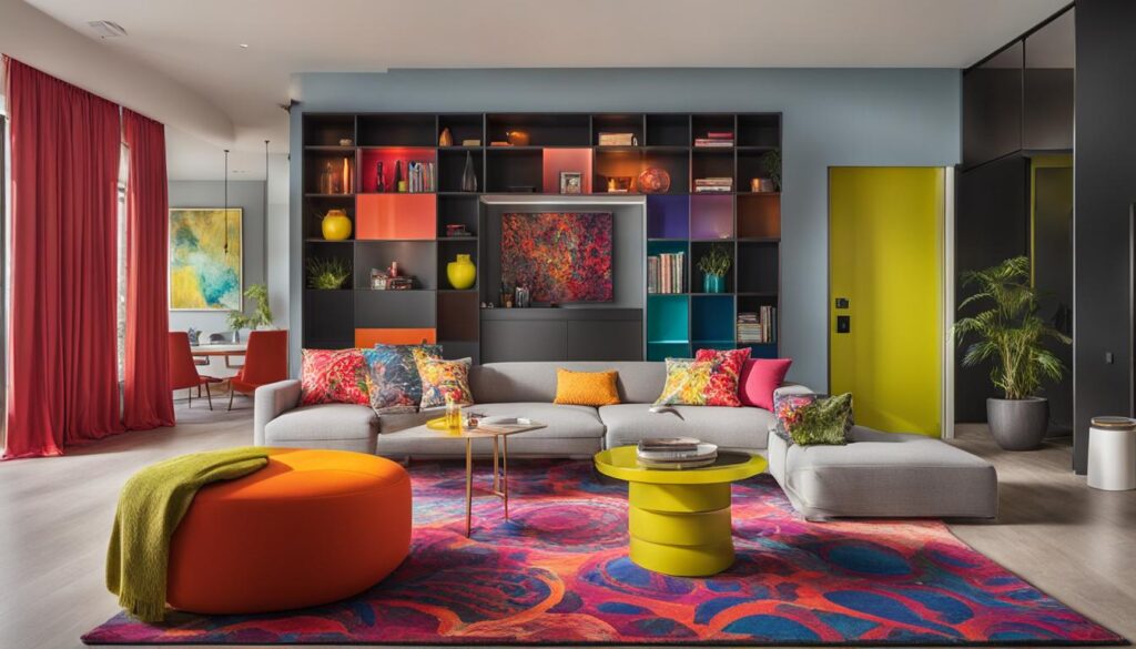 Playful colors in decoration