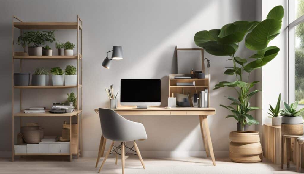 Productivity-Optimized Desk Layout