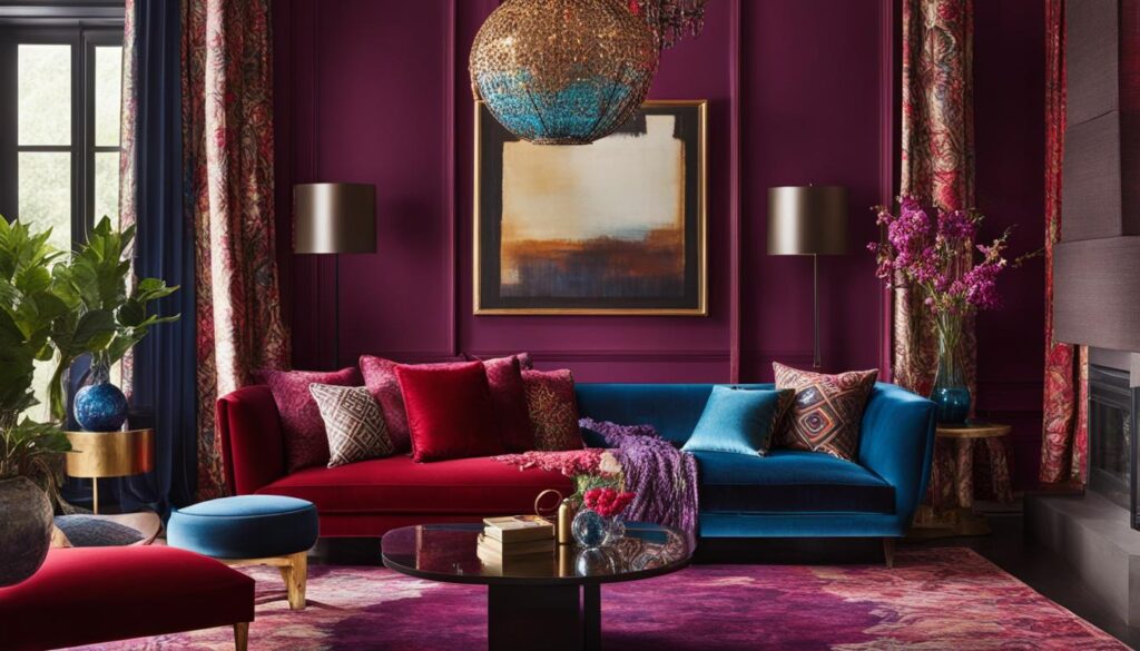 bold interior colors and rich interior patterns