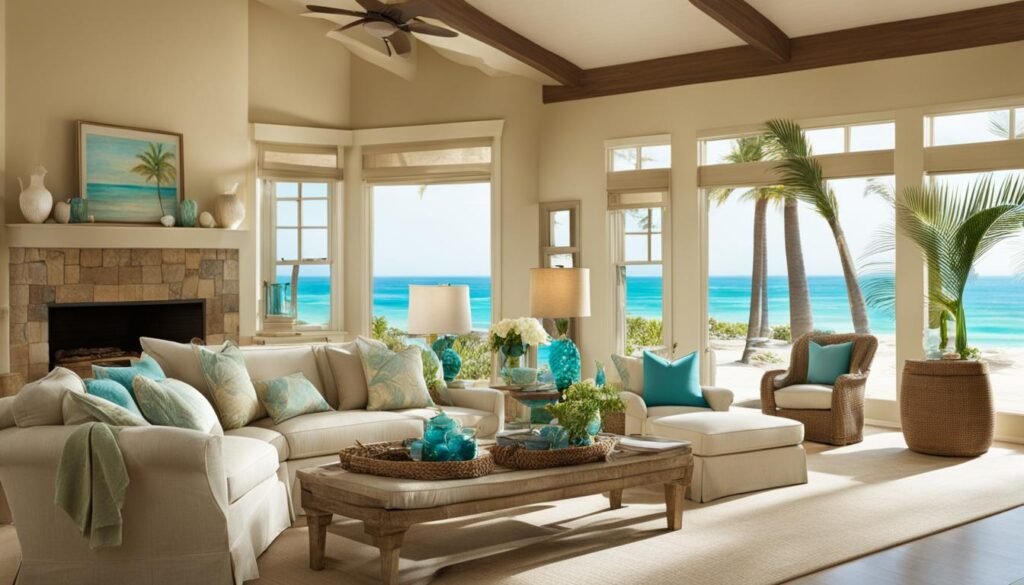 coastal color palette enhancing natural light