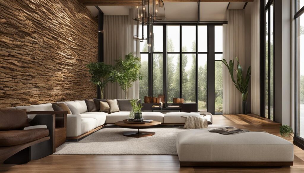 contemporary design examples with natural elements