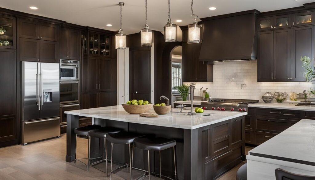 contemporary traditional house kitchen design