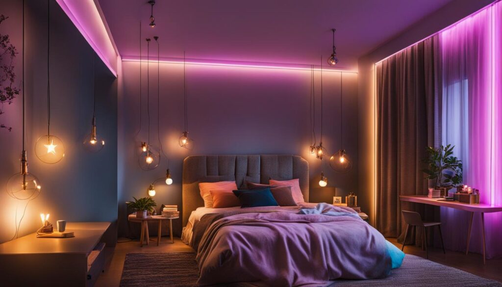 creative bedroom lighting ideas