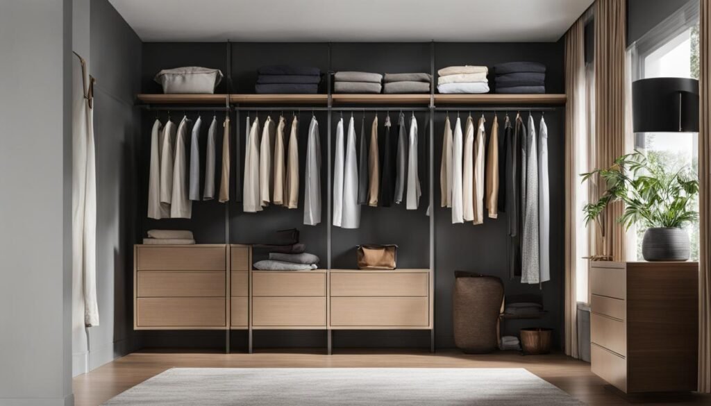 efficient clothes organization
