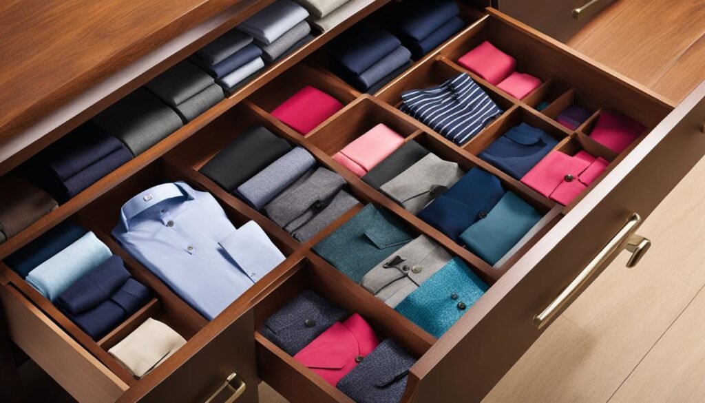 efficient drawer organization