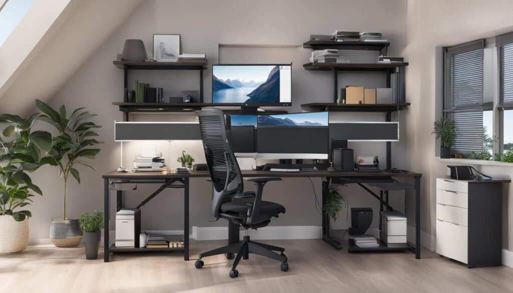 ergonomic desk setup ideas