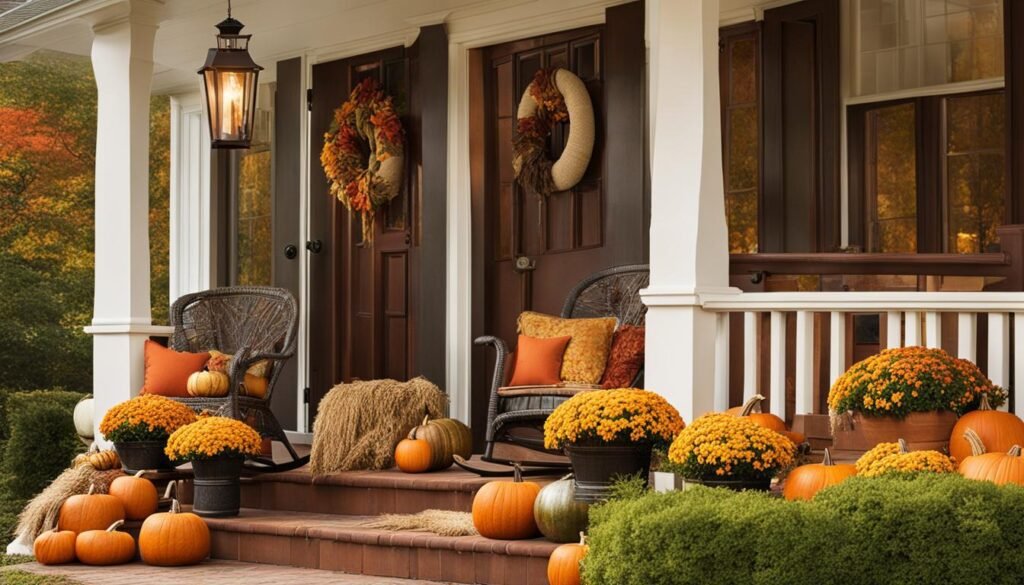 fall porch decor