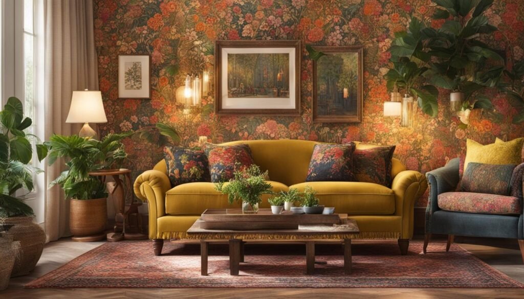 grandmillennial cozy living