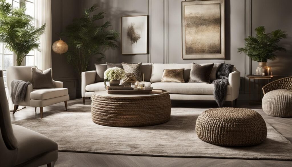 interior design texture layering