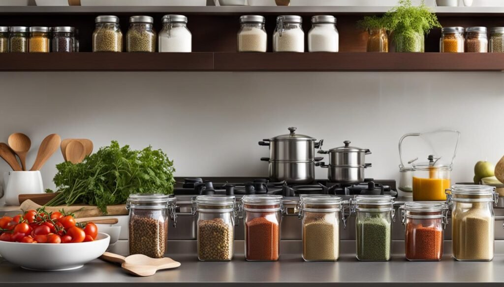kitchen countertop storage containers