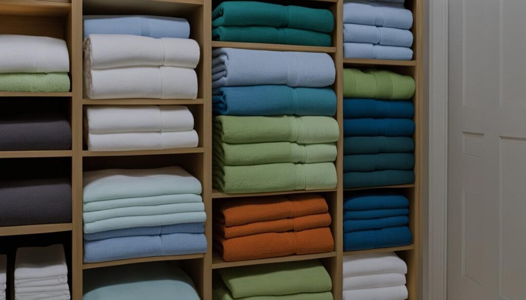 linen closet organization bins