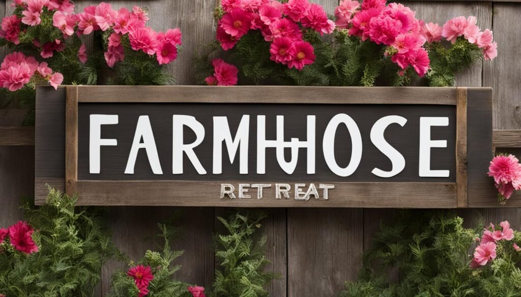 modern farm house personalized signage
