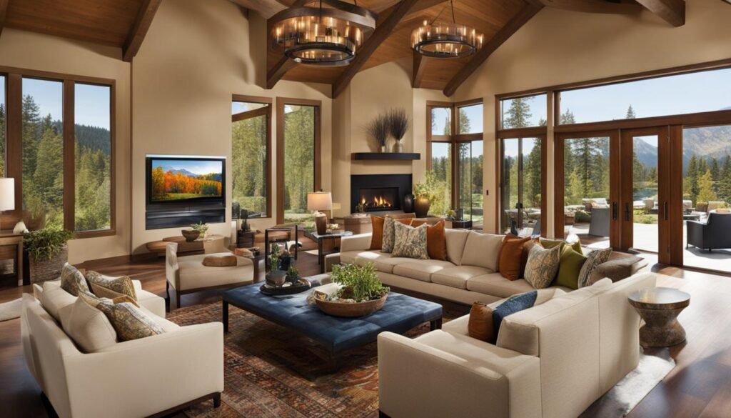 modern rustic decor in west coast style home