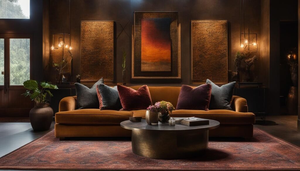 moody den interior design