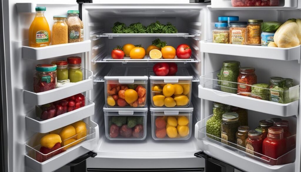 organized refrigerator