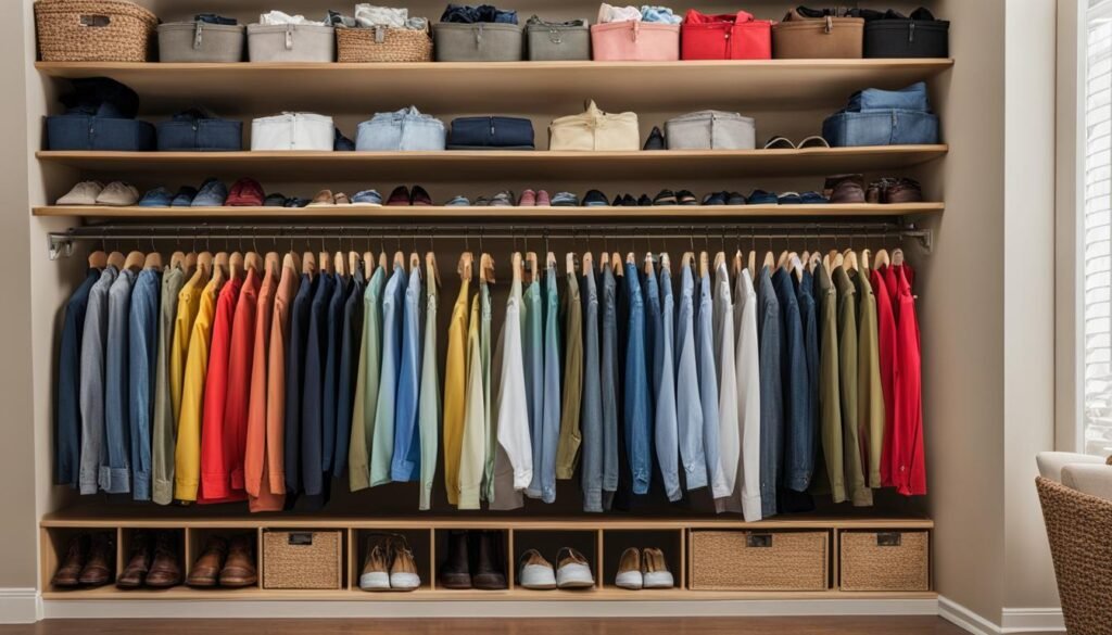 organizing closet