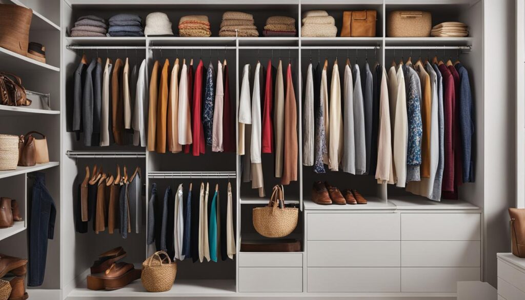 organizing clothes
