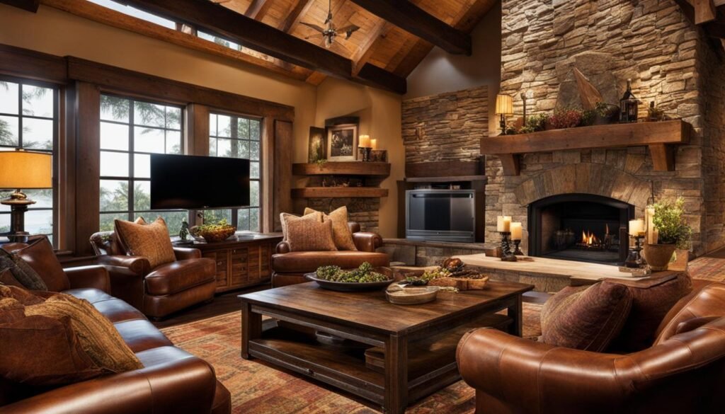 rustic living room