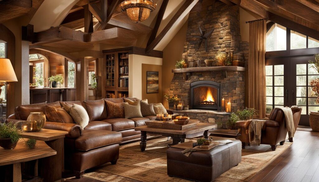 rustic style house interior